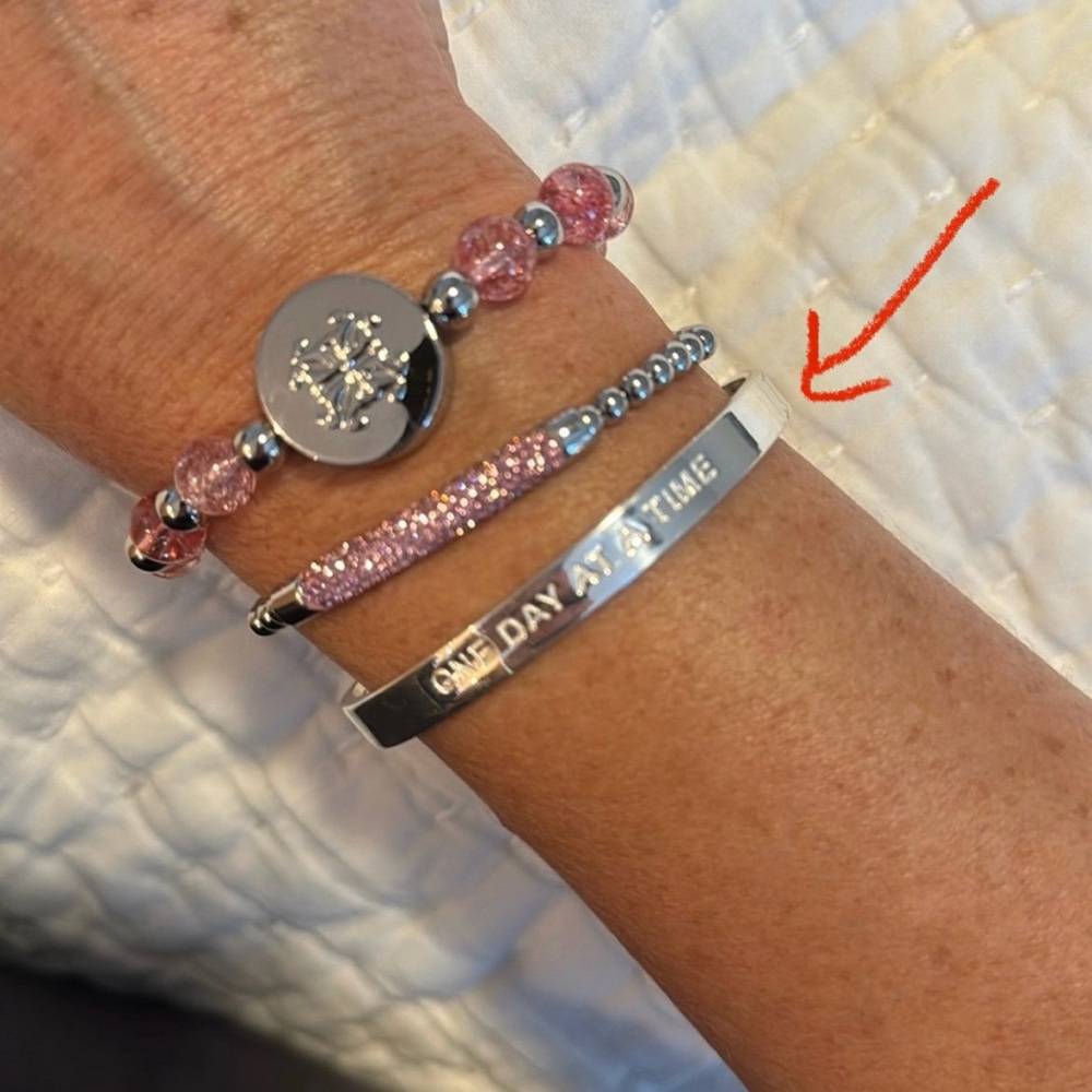 Rustic Cuff Breast Cancer Engraved Cuff Bracelet - New!